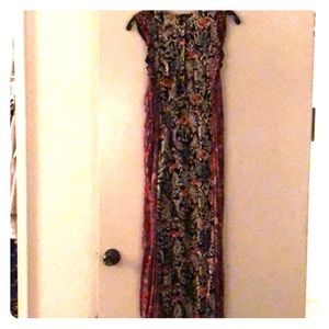 Lucky brand maxi dress with pockets